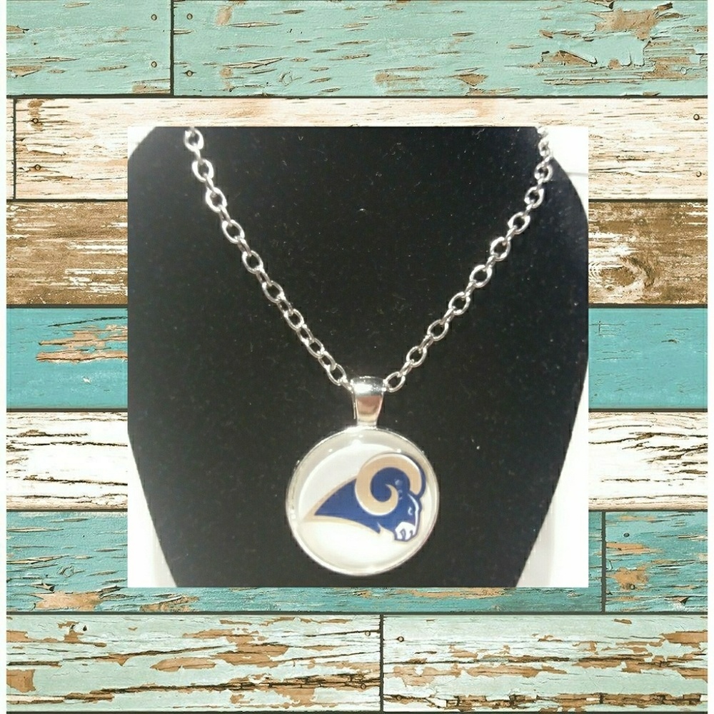 St. Louis Rams Cabochon Necklace